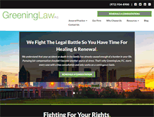 Tablet Screenshot of greeninglaw.com
